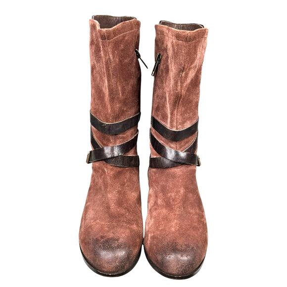 Ugg Women’s Deanna Brown Suede Strap Riding Boot Size US 6 - Picture 7 of 10